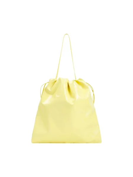 Sznurek ściągający torebka Jil Sander żółta