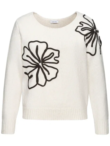 LASCANA Pulover negru alb