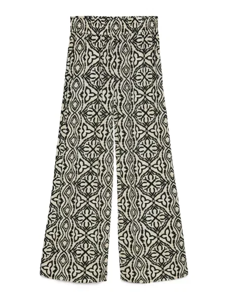 Vero Moda Pantaloni din Menny Bej Wide Leg negru