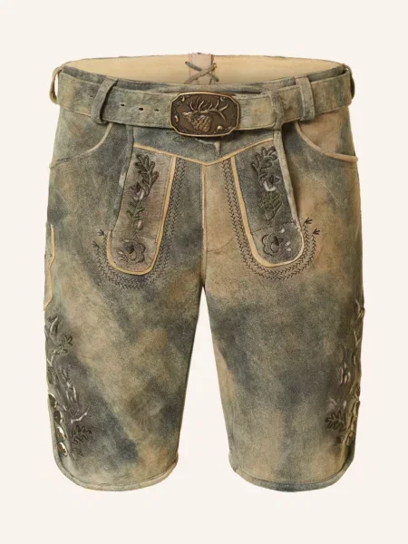 Spieth & Wensky Spodnie Skórzane W Stylu Ludowym Bartolomeo braun