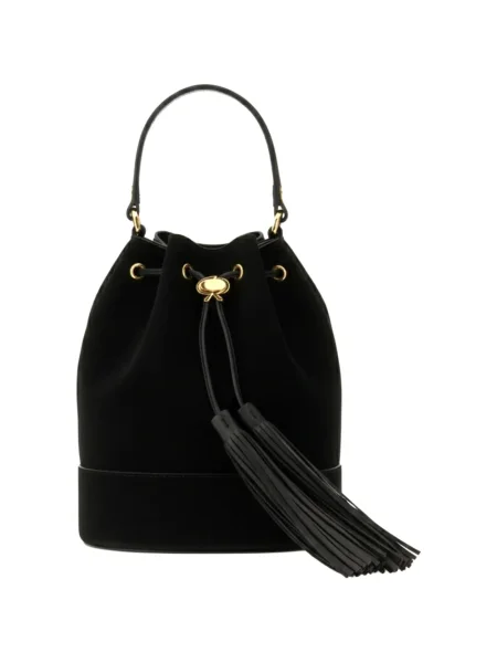 Geantă bucket Gianvito Rossi din piele negru