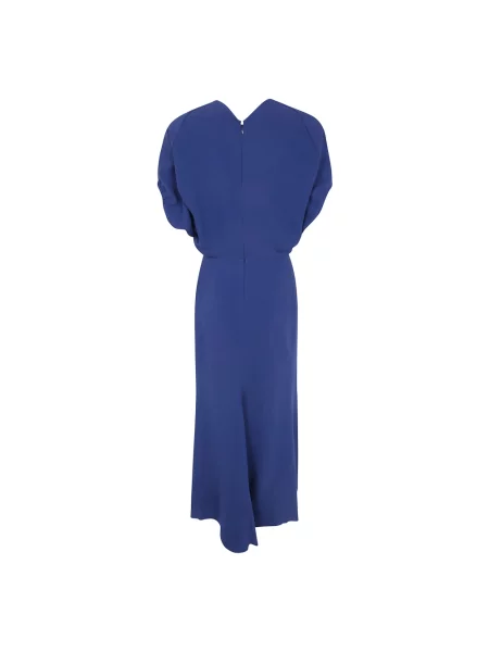 Sukienka midi Victoria Beckham niebieska