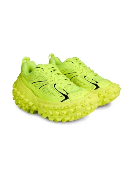 Lniane sneakersy Balenciaga Defender żółte