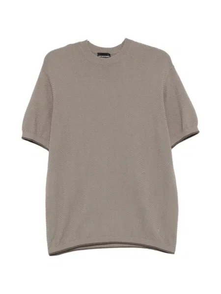 Tricou Emporio Armani scurt gri