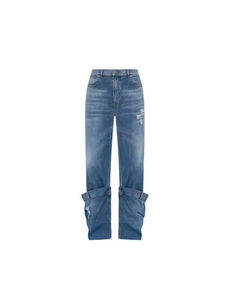 JW Anderson jeansy Bucket Jeans high waist niebieskie