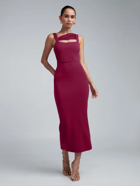 BWLDR Rochie WALKIN burgundy roșu