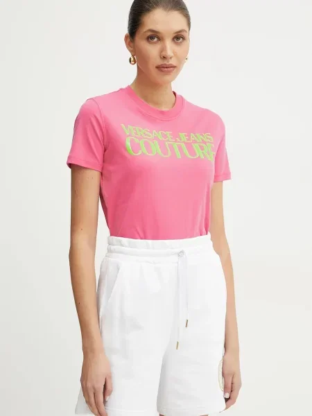 Versace Jeans Couture Póló Regular Fit rózsaszín