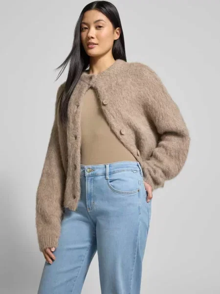 Jeansy o rozkloszowanym kroju z elastycznym pasem model ‘MAINE’ Brax niebieskie