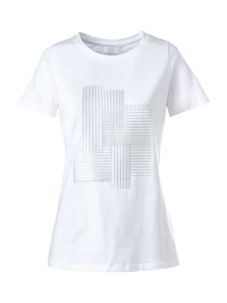 Heine Tricou argintiu alb