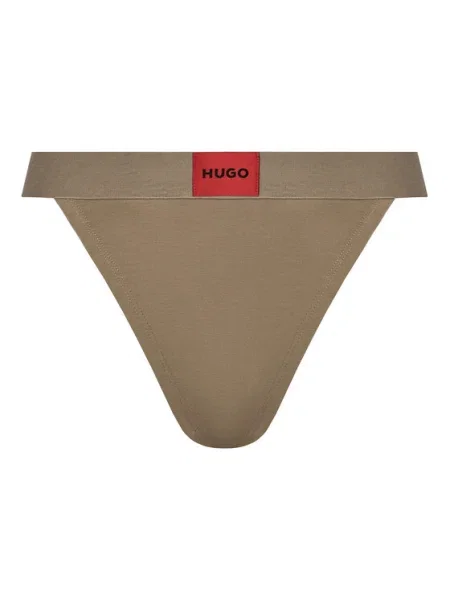 HUGO Tanga String Red Label Barna bézs