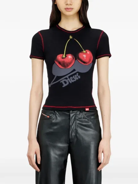 Tricou Diesel cu imagine negru