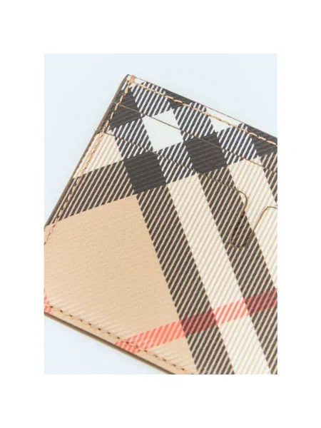 Portfel Burberry w kratę beżowy