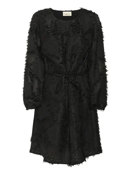 Cream Rochie Freja' negru