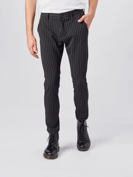 Denim Project Pantaloni eleganți Roma / argintiu negru