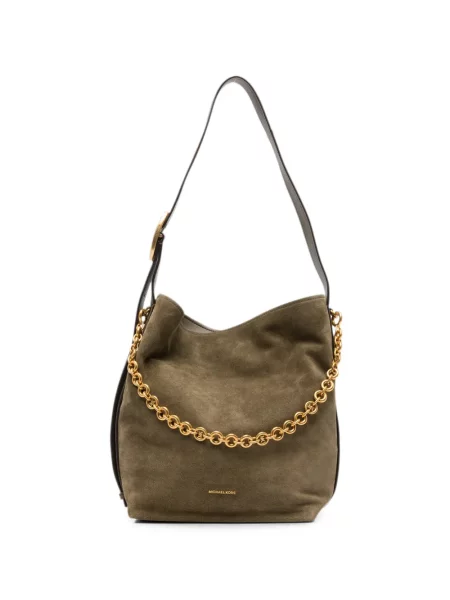Colier Michael Kors din piele verde