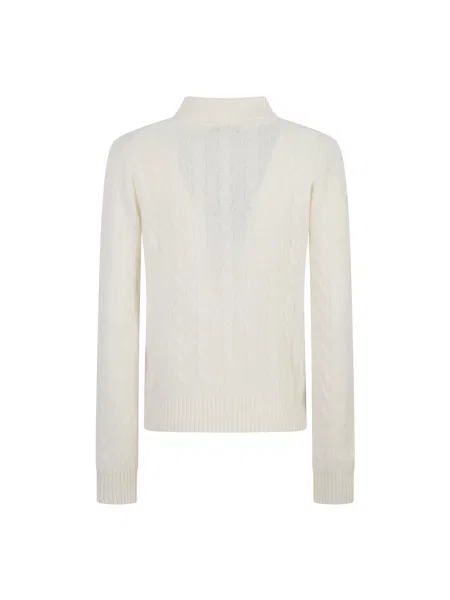 Sweter Ralph Lauren z kaszmiru biały