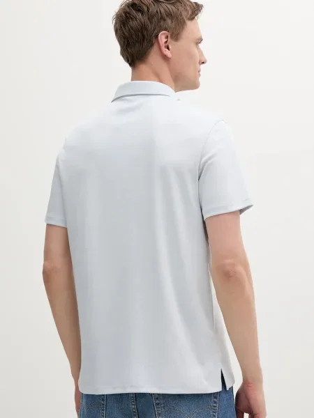 Calvin Klein polo gładki niebieski