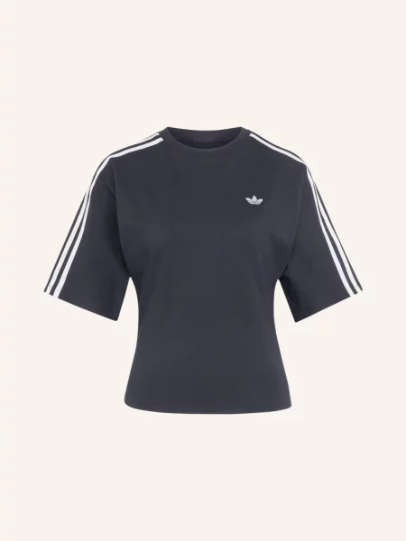 Adidas Originals Tričko S Pruhy černá bílá
