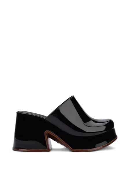 Papuci tip mules Melissa cu platformă negru