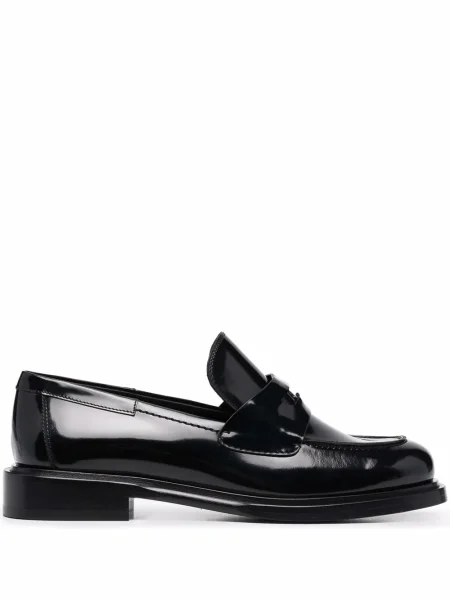 Pantofi loafer Ferragamo din piele de lac negru