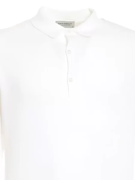 Polo John Smedley alb
