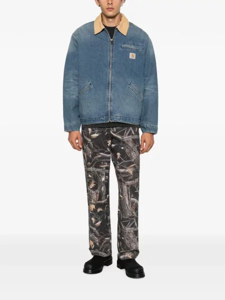Pantaloni Carhartt Wip cu imagine verde