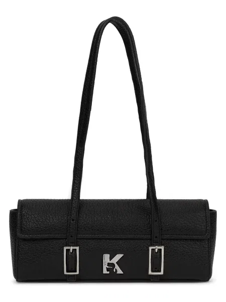 Karl Lagerfeld Jeans geantă baguette pentru femei cu imitație de piele negru