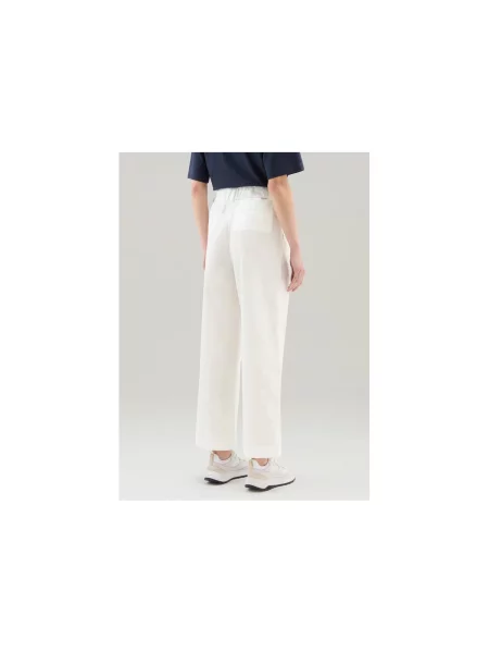 Pantaloni Woolrich alb