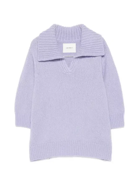 Majica Lisa Yang s V-izrezom ljubičasta