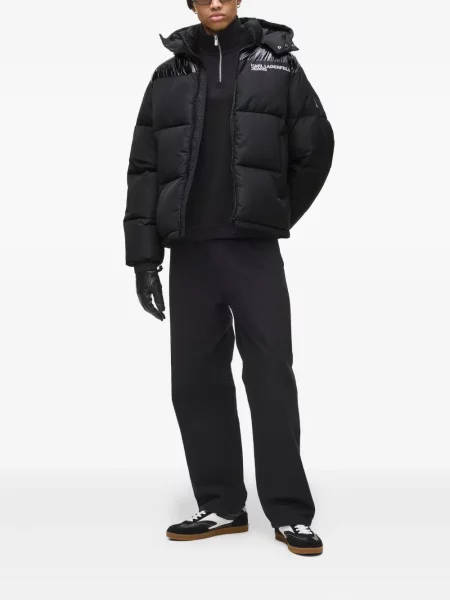 Geacă de blugi Karl Lagerfeld Jeans cu imagine negru