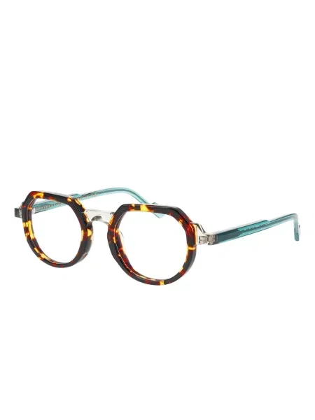 Ochelari de soare Face à Face cu imprimeu geometric maro