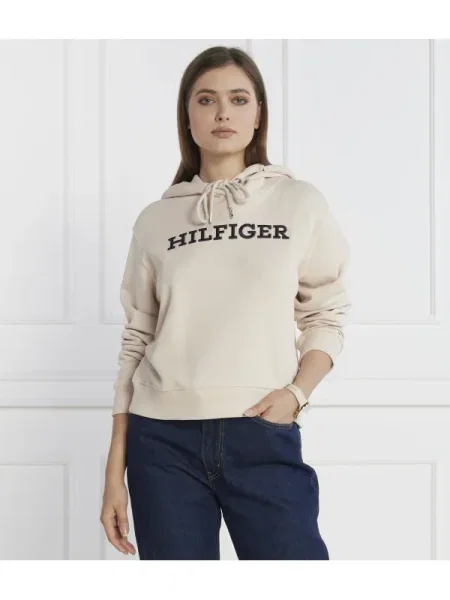 Tommy Hilfiger Hanorac REG MONOTYPE EMB HOODIE bej