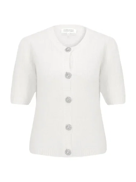 Guido Maria Kretschmer Geacă tricotată Marle murdar alb