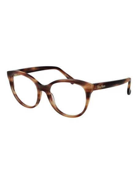 Okulary przeciwsłoneczne Max Mara eleganckie brązowe