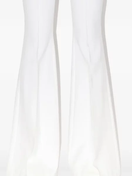 Pantaloni Rosetta Getty evazate alb