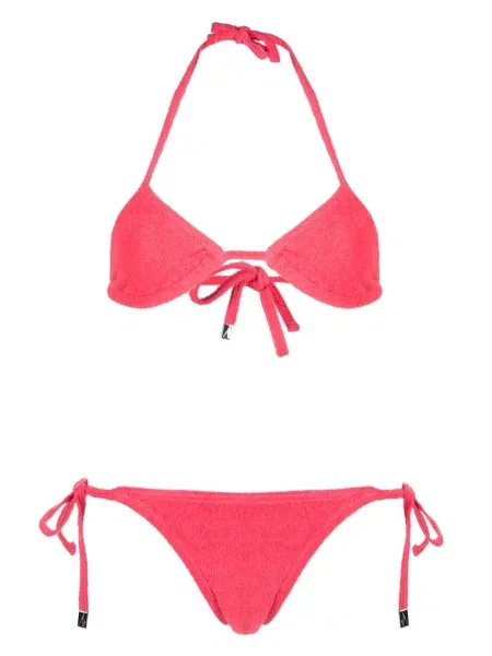 Bikini The Attico frotte czerwony
