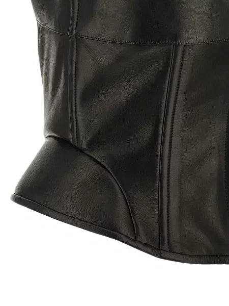 Sutien Ermanno Scervino din piele negru