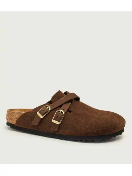 Birkenstock Mules încălțăminte Blair | piele întoarsă | narrow fit maro