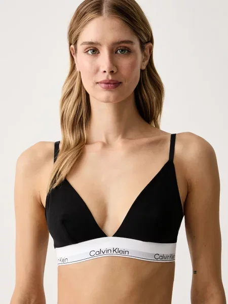 Calvin Klein Underwear podprsenka s bavlnou čierna