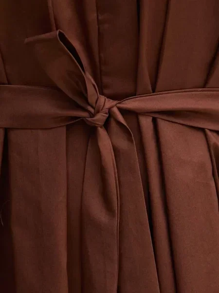 Rochie midi Sandro Ferrone până la genunchi de costum maro