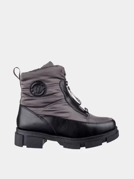 Кожаные ботинки Glam Forever черные