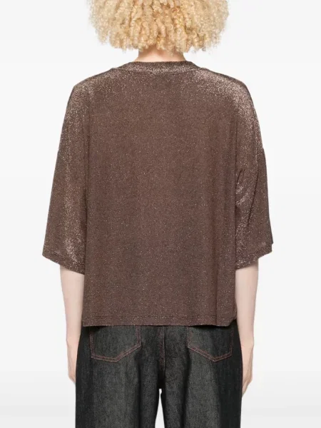 Tricou Niu' scurt maro
