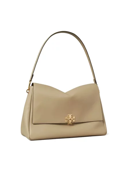 Torebka Tory Burch skórzana szara