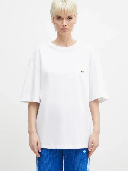 Fiorucci t-shirt Angel Patch Relaxed Fit gładki biały
