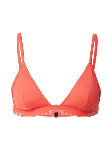 Calvin Klein Swimwear Bikini gornji dio losos / bijela ružičasta