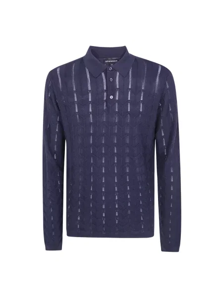 Koszulka polo Emporio Armani niebieska