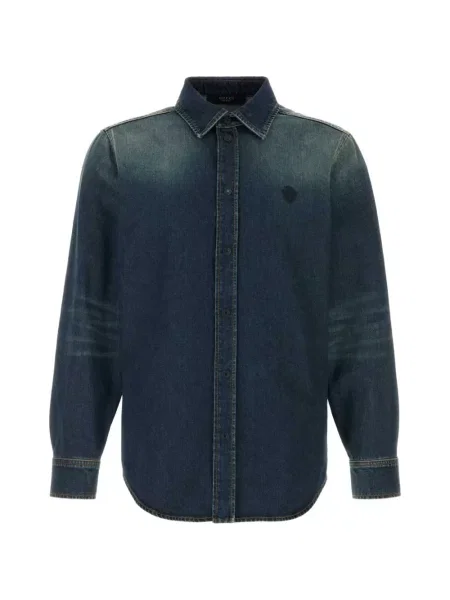 Cămașă din denim Gucci albastru