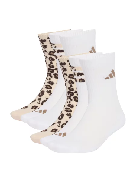 ADIDAS PERFORMANCE Sportzoknik Leo Graphic 3 Pair Pack ekrü / khaki / fekete fehér