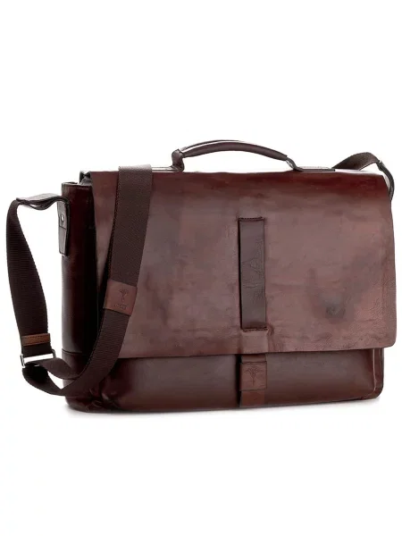 Usnjena torba Joop! Loreto Kreon rjava