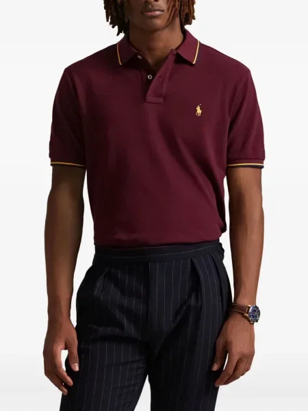 Șapcă Polo Ralph Lauren de mătase cu broderie cu dungi negru
